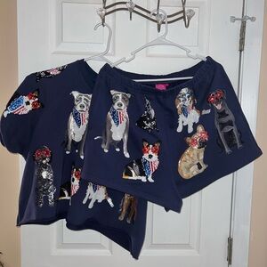 Queen of Sparkles Patriotic Dog set